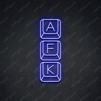 Thumbnail for 'Away From Keyboard' Neon Sign 45cm (1.5ft) / Blue / LED by Neon Icons