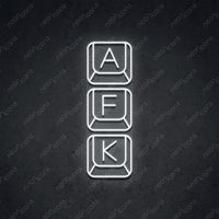 Thumbnail for 'Away From Keyboard' Neon Sign 45cm (1.5ft) / White / LED by Neon Icons