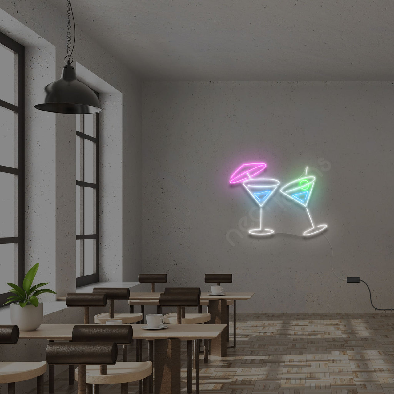 "Clink " Neon Sign by Neon Icons