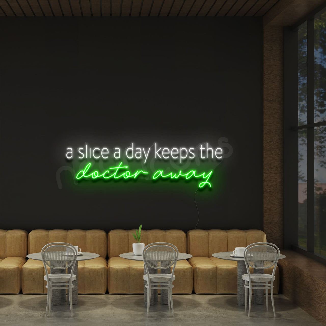 "Doctor Away" Neon Sign by Neon Icons