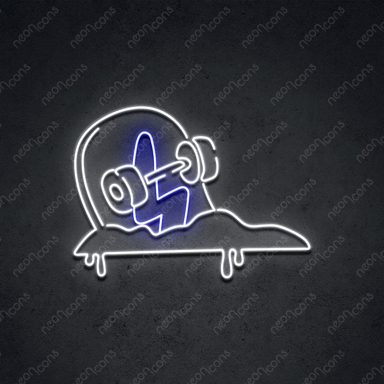 "Shredstone" LED Neon 60cm (2ft) / Blue / LED Neon by Neon Icons