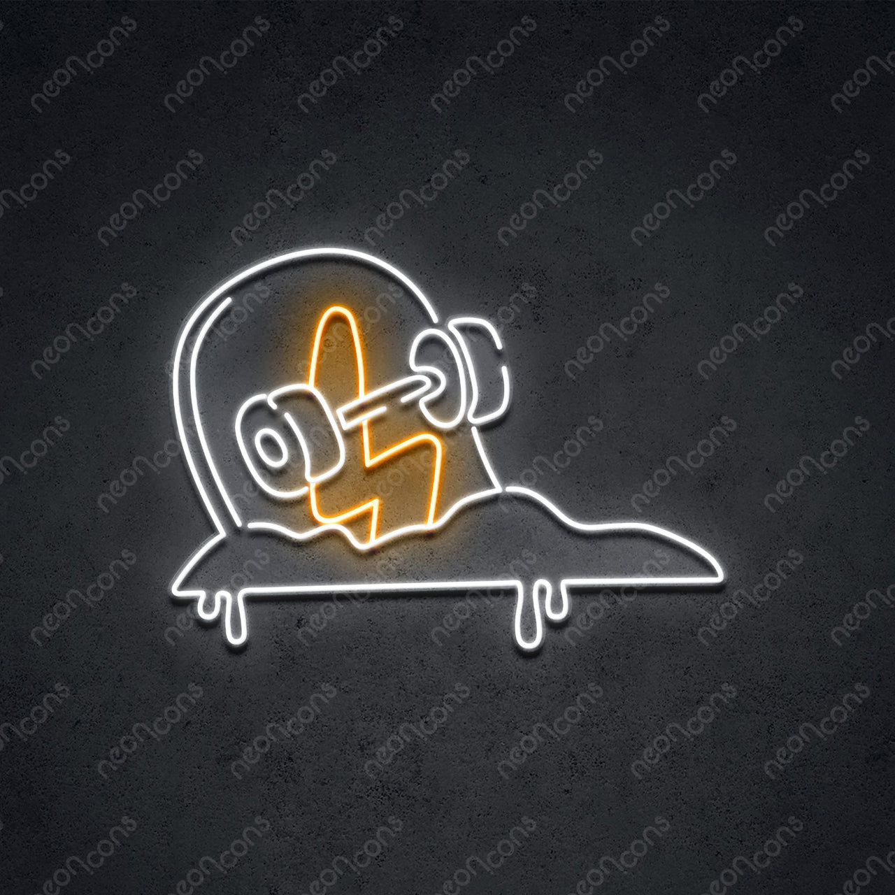 "Shredstone" LED Neon 60cm (2ft) / Orange / LED Neon by Neon Icons