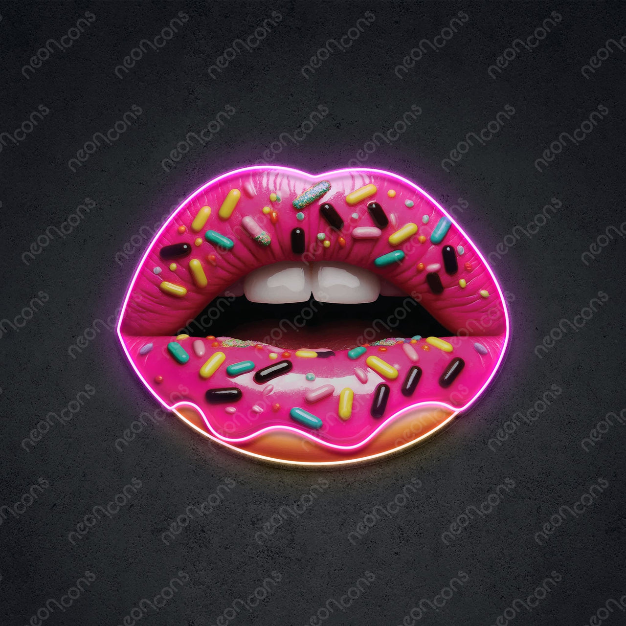 "Sweet Talk" Neon x Acrylic Artwork 45cm (1.5ft) / Neon x Acrylic Artwork by Neon Icons