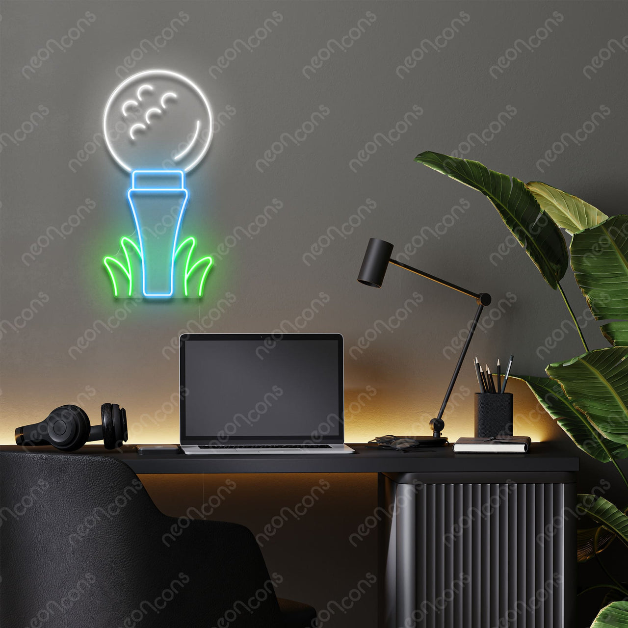 "Tee Up" LED Neon Sign by Neon Icons