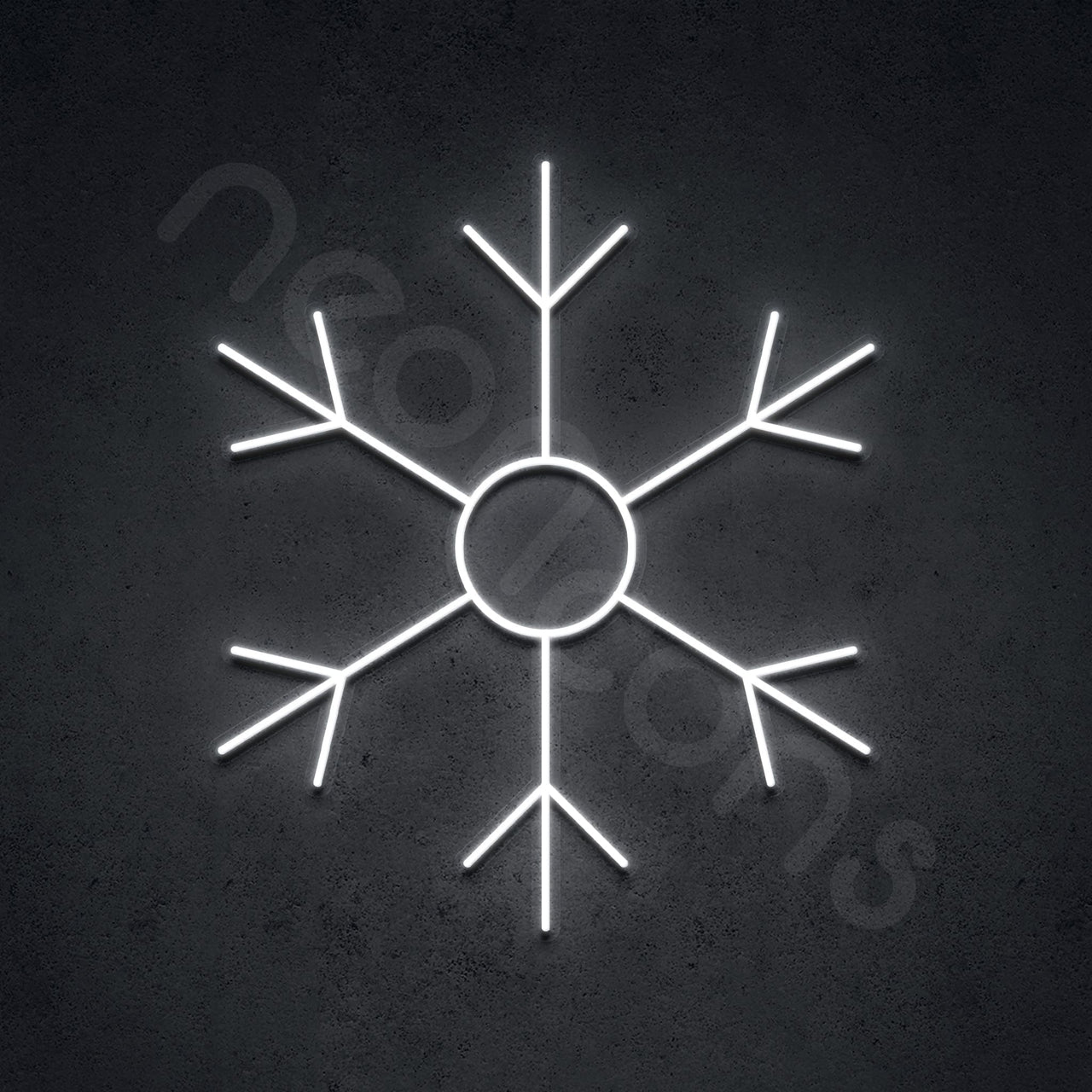 "Traditional Christmas Collection" LED Neon 40cm (1.3ft) / Snowflake / LED by Neon Icons