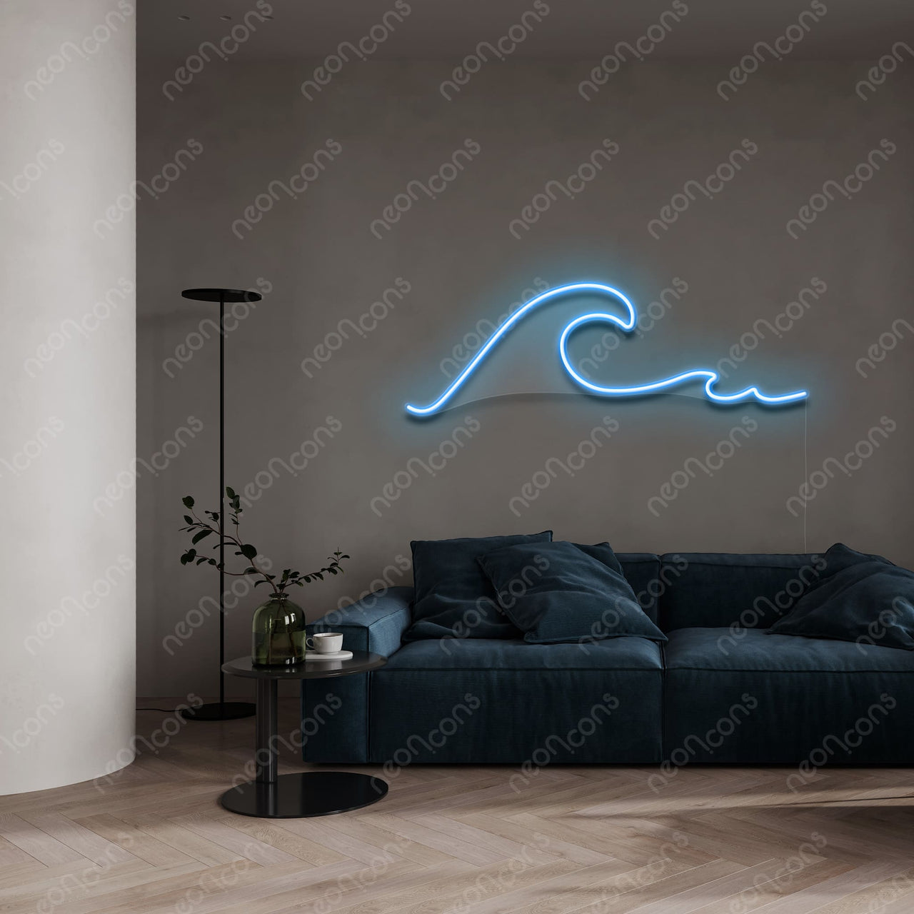 "Wavy" LED Neon by Neon Icons
