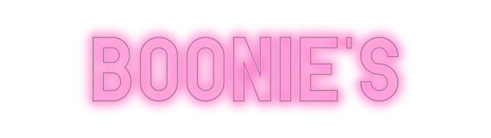 Custom Neon: BOONIE’S by Neon Icons