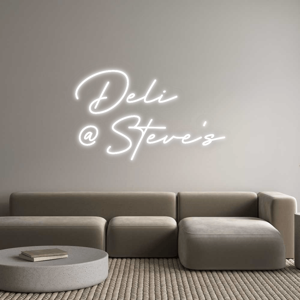 Custom Neon: Deli @ Steve's by Neon Icons