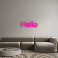 Thumbnail for Custom Neon: Hello by Neon Icons