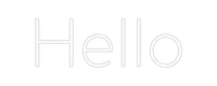 Thumbnail for Custom Neon: Hello by Neon Icons