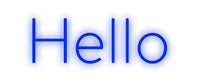 Thumbnail for Custom Neon: Hello by Neon Icons