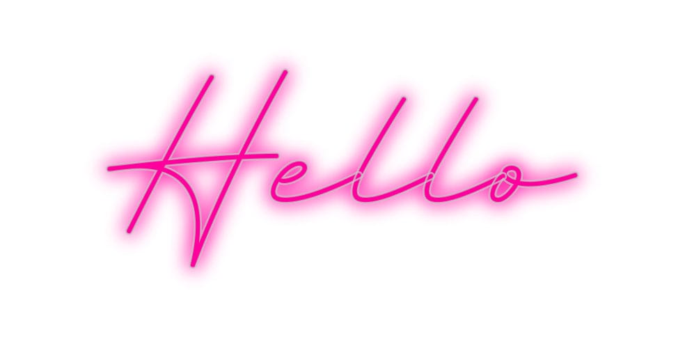 Custom Neon: Hello by Neon Icons