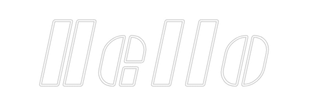 Custom Neon: Hello by Neon Icons