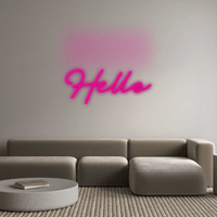 Thumbnail for Custom Neon: Hello by Neon Icons