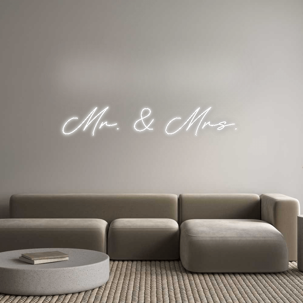 Custom Neon: Mr. & Mrs. by Neon Icons