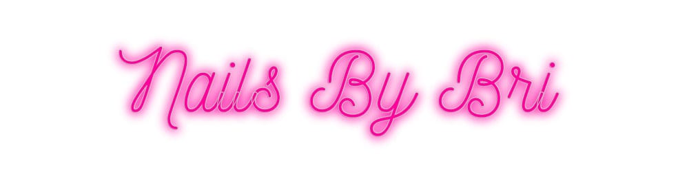 Custom Neon: Nails By Bri by Neon Icons