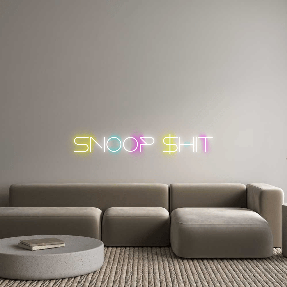 Custom Neon: SNOOP $hit by Neon Icons