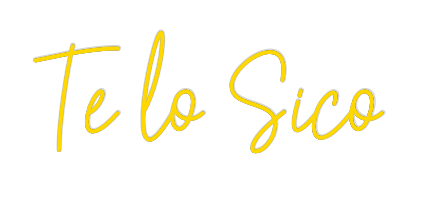 Custom Neon: Te lo Sico by Neon Icons