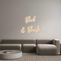 Thumbnail for Custom Sign: Blink & Blush by Neon Icons