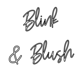 Custom Sign: Blink & Blush by Neon Icons